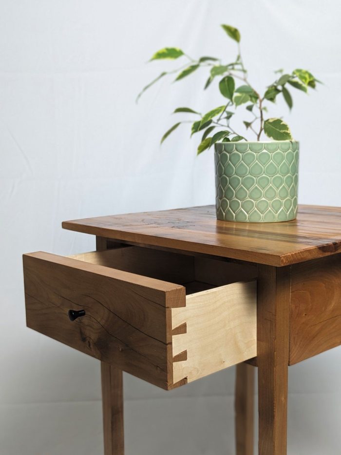 Exclusive Handmade Shaker Style Side Table - Cherry Dove Reddish 5