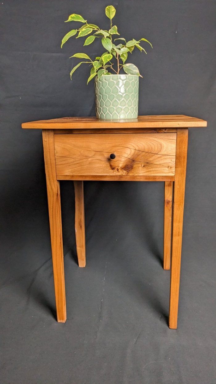 Exclusive Handmade Shaker Style Side Table Cherry Dove Image 1