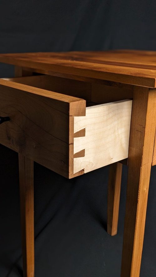 Exclusive Handmade Shaker Style Side Table - Cherry Dove Reddish 2